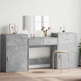 4 Piece Dressing Table Set Concrete Grey Engineered Wood 3276528