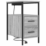 Bedside Cabinet Grey Sonoma 30 x 48 x 61 cm Engineered Wood 859416
