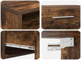 Wooden Cabinet Smoked Oak 100.5 x 39 x 30 cm Engineered Wood 880246