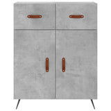 Highboard Concrete Grey 69,5x34x180 cm Engineered Wood 3198125