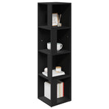 Corner Cabinet Black 33x33x132 cm Engineered Wood 809036