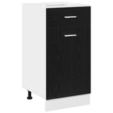 Hanging Cabinet Black Oak 40 x 46 x 81.5 cm Engineered Wood 863247