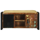 Bench Cabinet Multicolour 100 x 35 x 50 cm Solid Reclaim wood 4013618