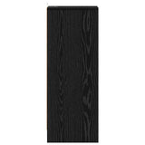 Shoe Cabinet Black Oak 32 x 35 x 90 cm Engineered Wood 862688