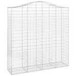 Arched Gabion Basket 200x50x200/220 cm Galvanised Iron 153400
