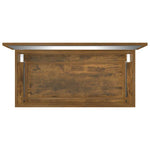 ZNTS 2 Piece Bathroom Furniture Set Smoked Oak Engineered Wood 815738