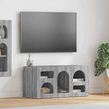 TV Cabinet Grey Sonoma 80 x 35 x 40 cm Engineered Wood 891280