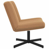 Swivel Chair Beige 63 x 75 x 76 cm Sheepskin 42015916