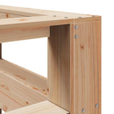 Bookcase Headboard L-Shaped 120 cm Solid Wood Pine 859268