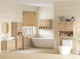 Slim Bathroom Cabinet with Silent Drawer Rail for Scandinavian, Japanese Styles - Wood-Effect T3398P423556