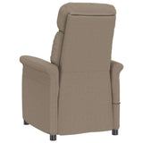 Massage Chair with Cushion Taupe 70.5 x 96.5 x 95 cm Fabric 348407