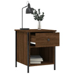 ZNTS Bedside Cabinets 2 pcs Brown Oak 40x42x50 cm Engineered Wood 825942