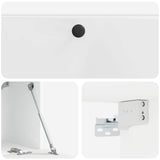 Wall-Mounted TV Cabinet 78.5 x 31 x 30 cm High Gloss White 899229