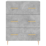 Highboard Concrete Grey 69.5x34x180 cm Engineered Wood 3195839