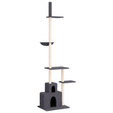 Floor to Ceiling Cat Tree Dark Grey 250.5-276.5 cm 171722