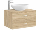 Bathroom Wash Basin Chrome 44 x 44 x 16 cm Metal 890246