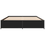 Bed Frame Black Engineered Wood Double Durable Bed Frame 3279847