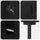 Highboard with Drawer 2 pcs Black Oak Engineered Wood 3416215