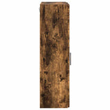 Bathroom Wall Cabinet TULUM Smoked Oak 37 x 24.5 x 86 cm 880336