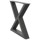 Coffee Table Legs 2 pcs Anthracite 60x cm Steel 4012710