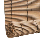 Roller Blind Bamboo 140x220 cm Brown 245815