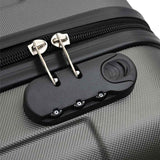 Suitcase with Lock 3 pcs Dark Grey 50 x 31 x 78 cm ABS Plastic 42006233