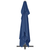 Cantilever Garden Parasol with Aluminium Pole 4x3 m Azure Blue 47003