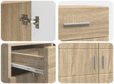 Wooden Cabinet Sonoma Oak 88.5 x 30.5 x 73 cm Engineered Wood 880283