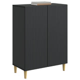 Sideboard Black 66 x 34.5 x 90 cm Engineered Wood 894586