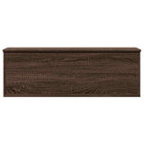 Storage Box Brown Oak 102x35x35 cm Engineered Wood 840694