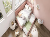 Upholstered Bed Daybed with Pull-Out Bed, 3FT Single Sofa Bed 90 x 190 cm, Ottoman Bed Trundle Beds N601P377081P