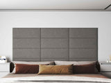 Wall Headboard 12 pcs Light Grey 60 x 30 cm Fabric 4008344