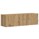Wall Mounted TV cabinets 3 pcs Artisan Oak Engineered Wood 3328962