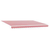 Electric Retractable Awning Red and White 4.5 x 3 m 3421854