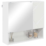 Mirror Cabinet High Gloss White 59 x 17 x 55 cm Engineered Wood 883368