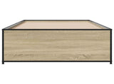 Bed Frame Sonoma Oak 80 x 200 cm Engineered Wood 8009095