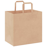 Paper Bags 250 pcs with Handles Brown 26x17x25 cm 4101815