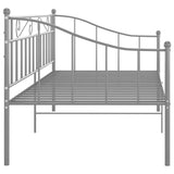Sofa Bed Frame Grey Powder-coated metal Single 324775