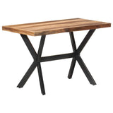 321545 Dining Table 120x60x75 cm Solid Wood with Honey Finish