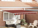Retractable Awning Retractable Orange and Brown 350 x 250 cm 3081631