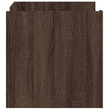 Coffee Table Brown oak 80x50x50 cm Engineered Wood 848359