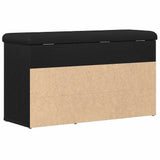 Shoe Bench with Shelf Black 80 x 30 x 45 cm Engineered wood 862989