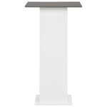 ZNTS Bar Table White and Anthracite Grey 60x60x110 cm 280210