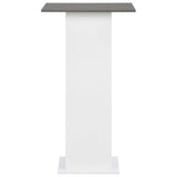 ZNTS Bar Table White and Anthracite Grey 60x60x110 cm 280210