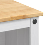 Kitchen Island Set 3 pcs White and Honey Wax Solid-Pine 3425395