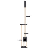 Floor to Ceiling Cat Tree Dark Grey 258.5-284.5 cm 171719