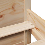 Bookcase Bed without Mattress 140x190cm Solid Wood Pine 3322433