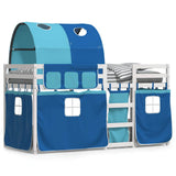 Bunk Bed without Mattress Blue 90x200 cm Solid Wood Pine 3283986