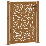 Garden Gate 100x150 cm Weathering Steel Flame Design 4100996