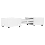 ZNTS Coffee Table High Gloss White 120x60x35 cm 283727